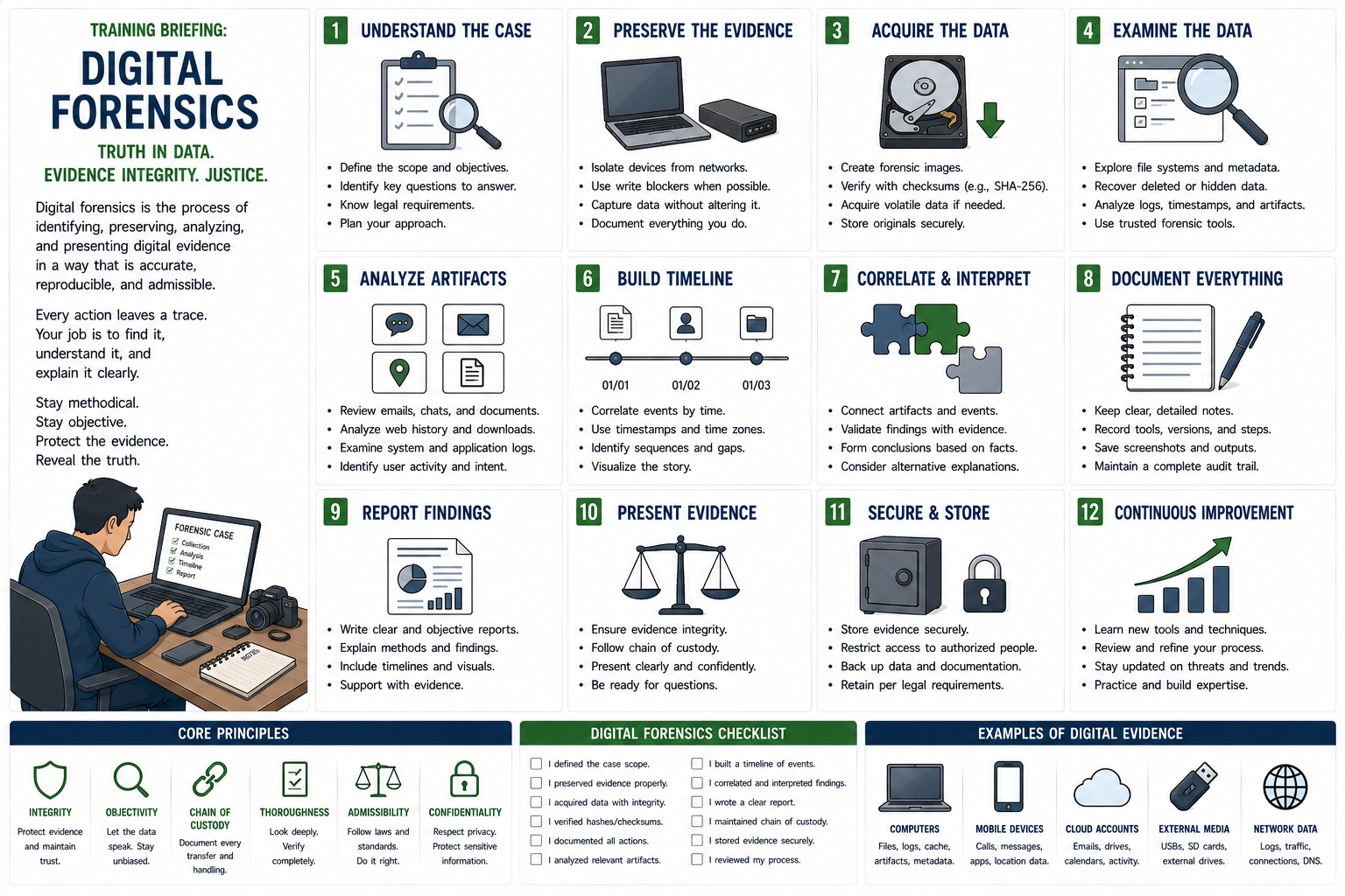 Digital Forensics infographic