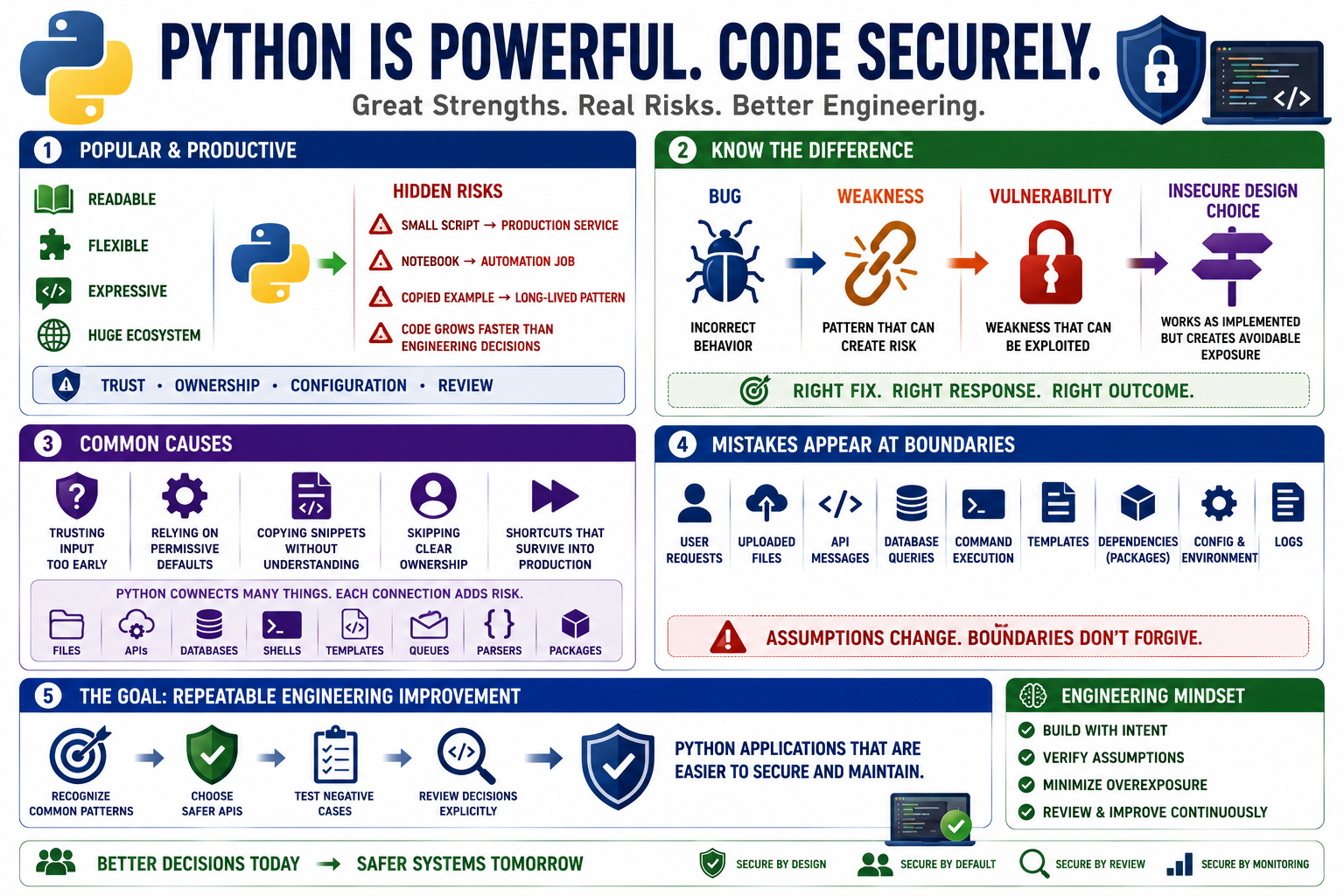 Blank placeholder image for a lesson on why Python security mistakes happen.