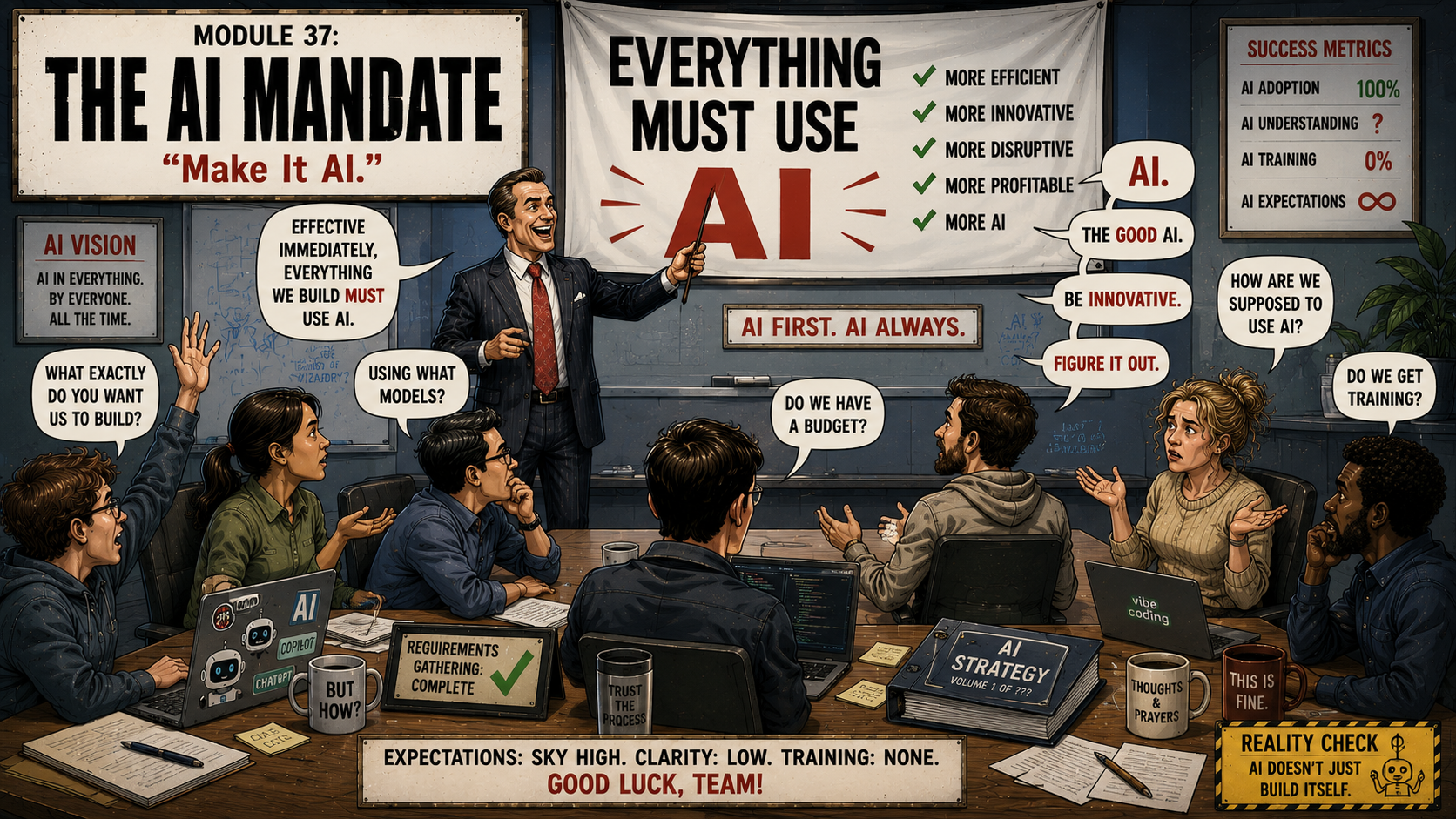 AI Mandate cartoon
