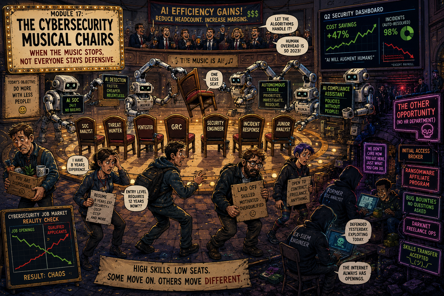 Musical Chairs cartoon